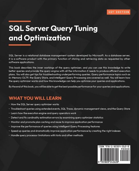 Produktbild: SQL Server Query Tuning and Optimization