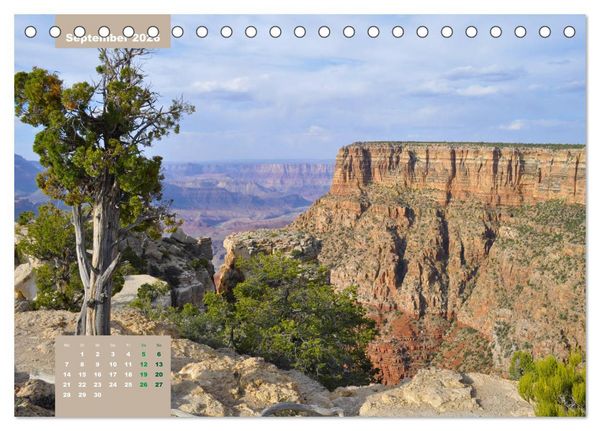 Produktbild: Erlebe mit mir die Schluchten des Grand Canyon (Tischkalender 2026 DIN A5 quer), CALVENDO Monatskalender