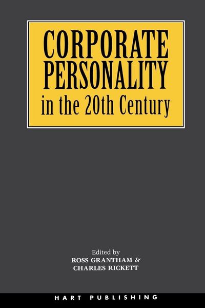 Produktbild: Corporate Personality in the 20th Century
