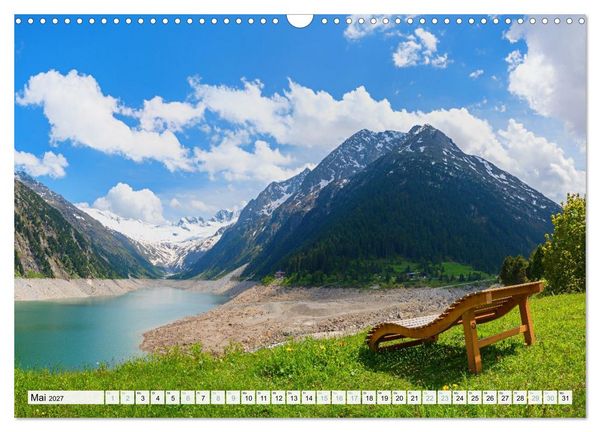 Produktbild: Zillertal - Bergidylle rund um Mayrhofen 2027 (Wandkalender 2027 DIN A3 quer), CALVENDO Monatskalender