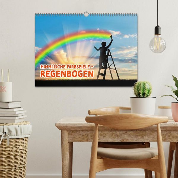 Produktbild: Himmlische Farbspiele - Regenbogen (Wandkalender 2026 DIN A3 quer), CALVENDO Monatskalender