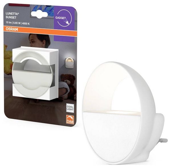 Produktbild: OSRAM HOMELIGHTING Lunetta Sunset 840 White LED-Nachtlicht 0.65W Kaltwei&szlig; Wei&szlig;