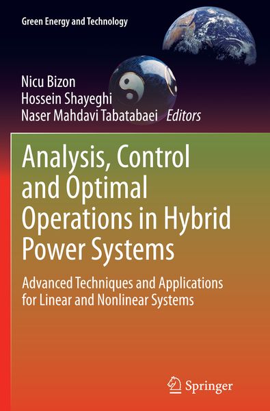 Produktbild: Analysis, Control and Optimal Operations in Hybrid Power Systems