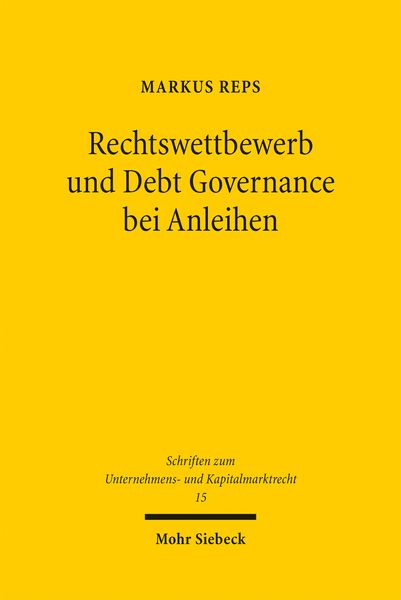Produktbild: Rechtswettbewerb und Debt Governance bei Anleihen