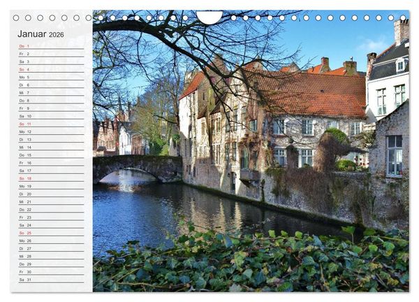 Produktbild: Belgien entdecken - Br&uuml;gge und Leuven (Wandkalender 2026 DIN A4 quer), CALVENDO Monatskalender
