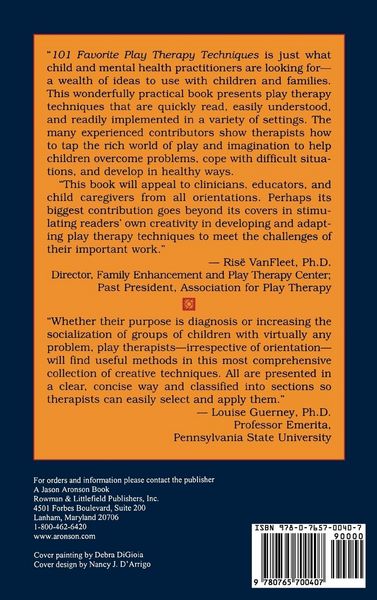 Produktbild: 101 Favorite Play Therapy Techniques