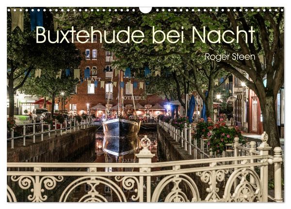 Produktbild: Buxtehude bei Nacht (Wandkalender 2026 DIN A3 quer), CALVENDO Monatskalender