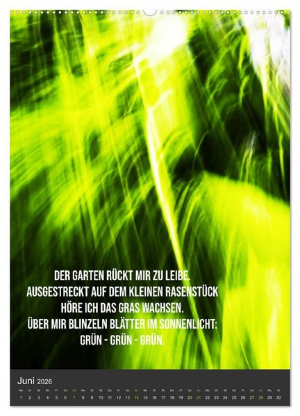 Produktbild: AugenweiTe Bilder.Texte.Inspirationen (Wandkalender 2026 DIN A2 hoch), CALVENDO Monatskalender