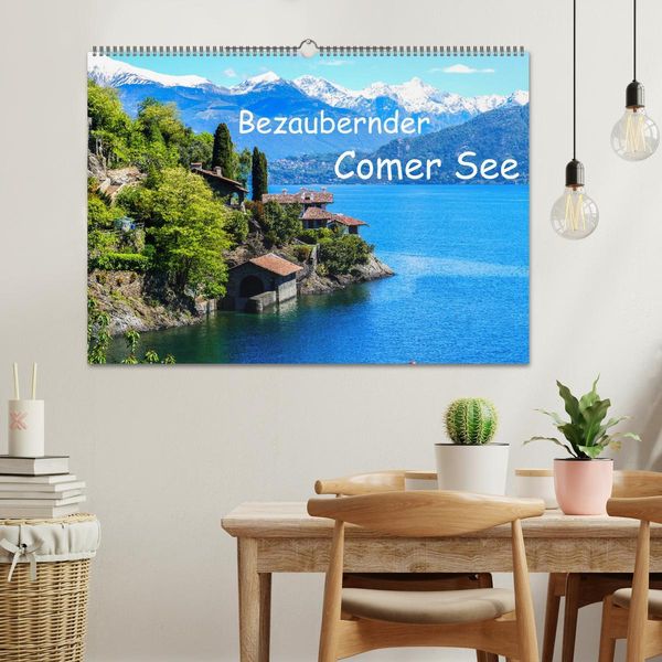 Produktbild: Bezaubernder Comer See (Wandkalender 2026 DIN A2 quer), CALVENDO Monatskalender