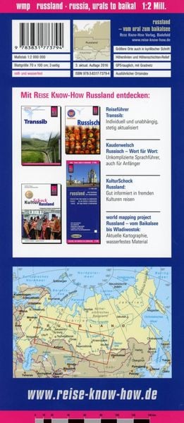Produktbild: Reise Know-How Landkarte Russland Ural-Baikalsee