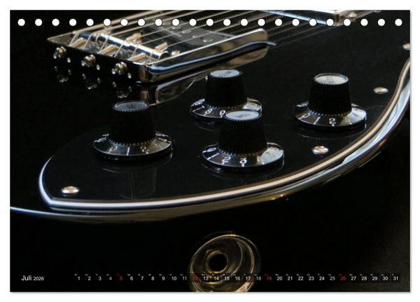 Produktbild: GITARREN Closeups (Tischkalender 2026 DIN A5 quer), CALVENDO Monatskalender
