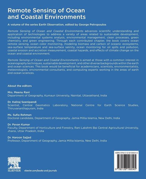 Produktbild: Remote Sensing of Ocean and Coastal Environments