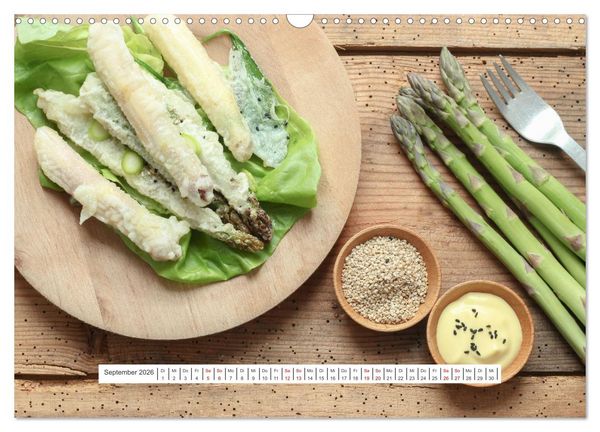 Produktbild: K&ouml;stlicher Spargel (Wandkalender 2026 DIN A3 quer), CALVENDO Monatskalender