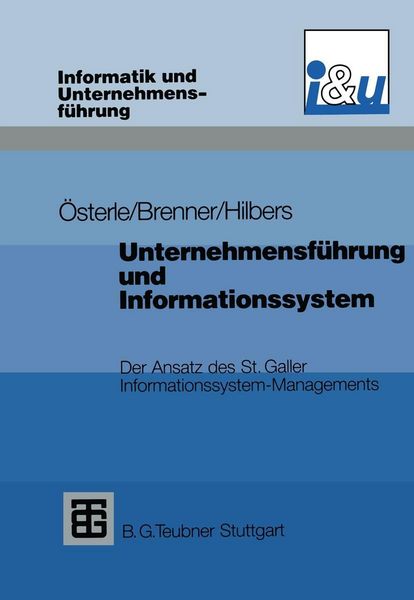 Produktbild: Unternehmensf&uuml;hrung und Informationssystem
