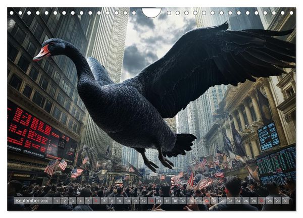 Produktbild: B&ouml;rsenkalender &ndash; der Kalender f&uuml;r Aktien, Trader und B&ouml;rsenprofis. (Wandkalender 2026 DIN A4 quer), CALVENDO Monatskalender