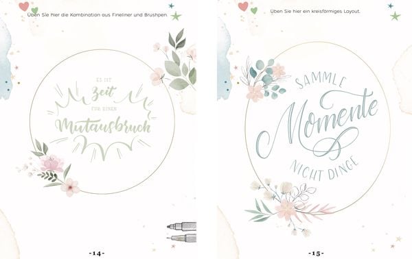 Produktbild: Design Paper A5 Alles Gute zu allem. Mit Handlettering-Grundkurs