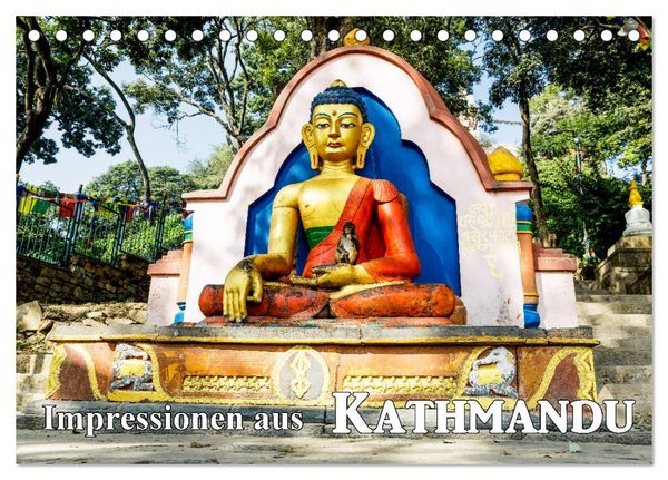 Produktbild: Impressionen aus Kathmandu (Tischkalender 2026 DIN A5 quer), CALVENDO Monatskalender