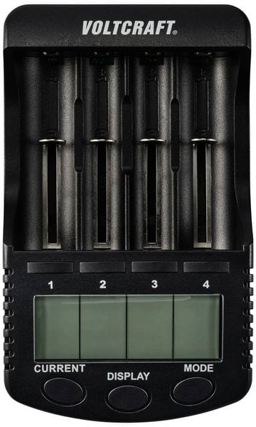 Produktbild: VOLTCRAFT CC-2 Rundzellen-Ladeger&auml;t NiMH, NiCd, LiIon Mignon (AA), Micro (AAA), Baby (C), Sub-C, 26650, 26500, 18650, 17670
