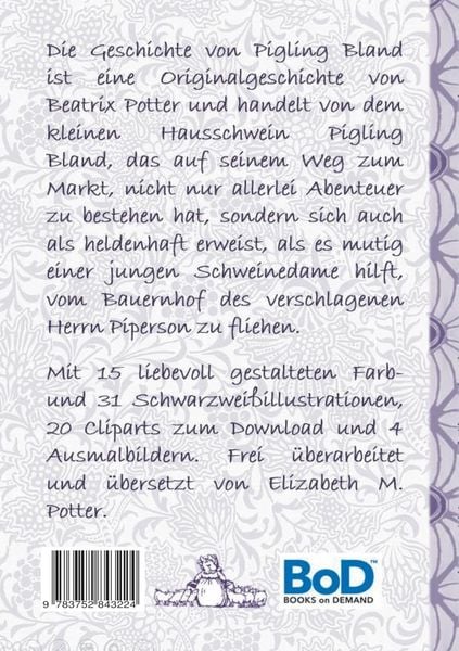 Produktbild: Die Geschichte von Pigling Bland (inklusive Ausmalbilder und Cliparts zum Download)