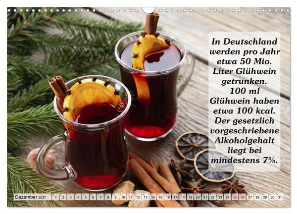 Produktbild: Wissenswertes &uuml;ber Wein (Wandkalender 2027 DIN A3 quer), CALVENDO Monatskalender