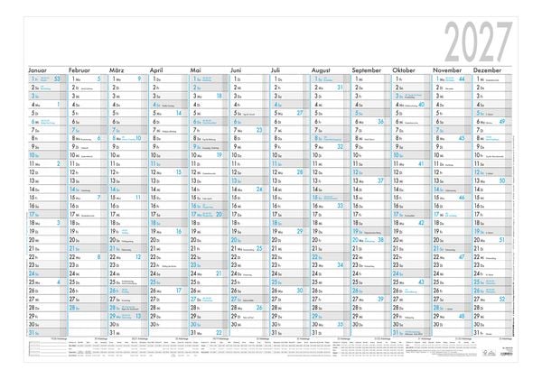 Produktbild: Plakatkalender 12 Mon 5 Stk. gerollt 2027