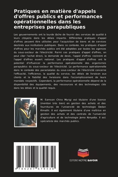Produktbild: Pratiques en mati&egrave;re d'appels d'offres publics et performances op&eacute;rationnelles dans les entreprises parapubliques