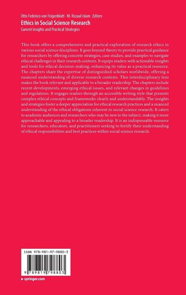 Produktbild: Ethics in Social Science Research