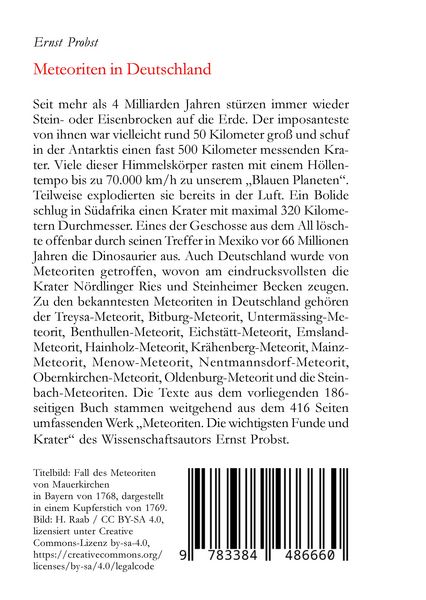 Produktbild: Meteoriten in Deutschland