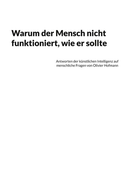 Produktbild: Warum der Mensch nicht funktioniert, wie er sollte