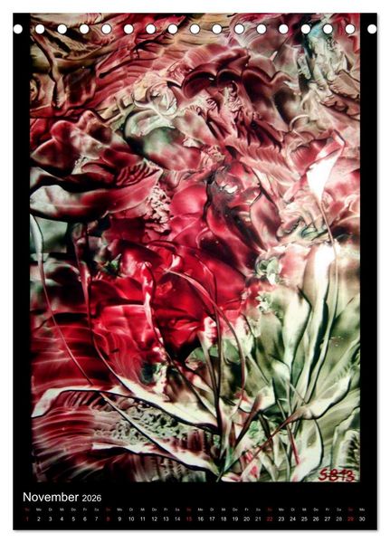 Produktbild: Wachs-Mal-ART encaustic (Tischkalender 2026 DIN A5 hoch), CALVENDO Monatskalender