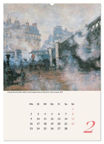 Produktbild: Claude Monet Impressionen 2026 (hochwertiger Premium Wandkalender 2026 DIN A2 hoch), Kunstdruck in Hochglanz