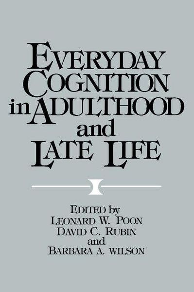 Produktbild: Everyday Cognition in Adulthood and Late Life