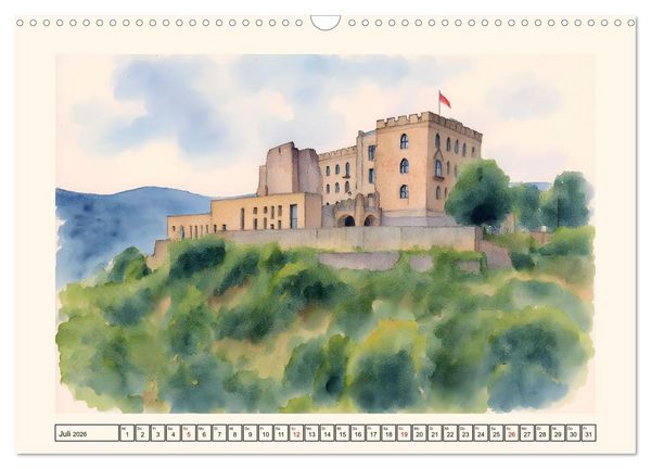Produktbild: Deutsche Weinstra&szlig;e - Genuss und Natur (Wandkalender 2026 DIN A3 quer), CALVENDO Monatskalender