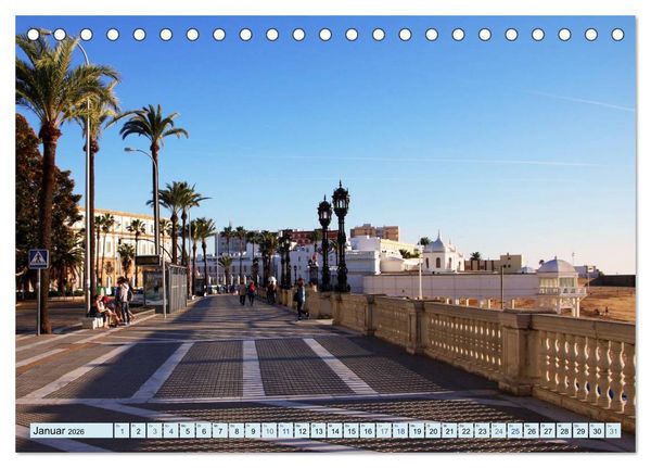 Produktbild: C&aacute;diz - Europas &auml;lteste Stadt (Tischkalender 2026 DIN A5 quer), CALVENDO Monatskalender
