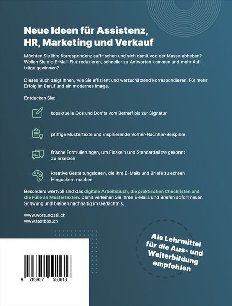 Produktbild: Frischer Wind für E-Mails und Briefe: Wie Sie mit Ihrer geschäftlichen Korrespondenz positiv auffallen und das Image verbessern