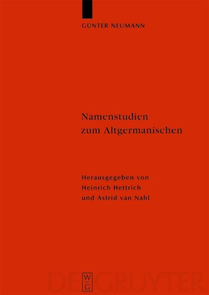 Produktbild: Namenstudien zum Altgermanischen