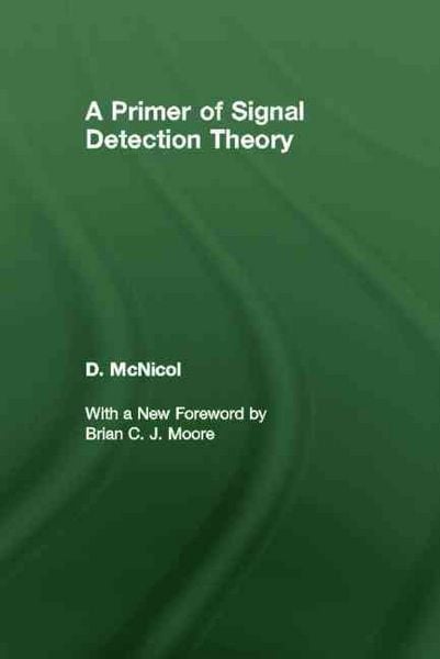 Produktbild: McNicol, D: A Primer of Signal Detection Theory