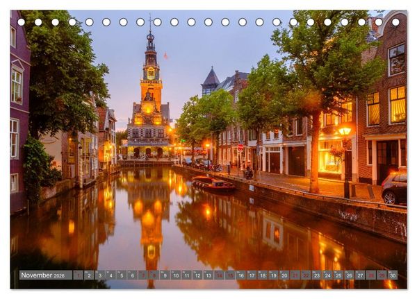 Produktbild: Ein Blick auf Alkmaar (Tischkalender 2026 DIN A5 quer), CALVENDO Monatskalender