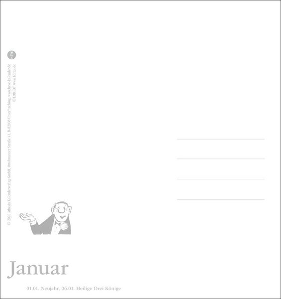 Produktbild: Loriot Postkartenkalender 2027