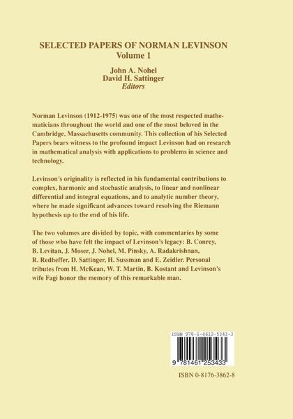 Produktbild: Selected Papers of Norman Levinson