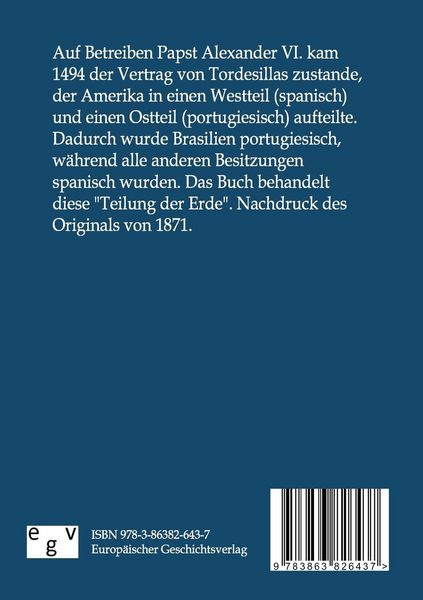 Produktbild: Die Teilung der Erde unter Papst Alexander VI. und Julius II.