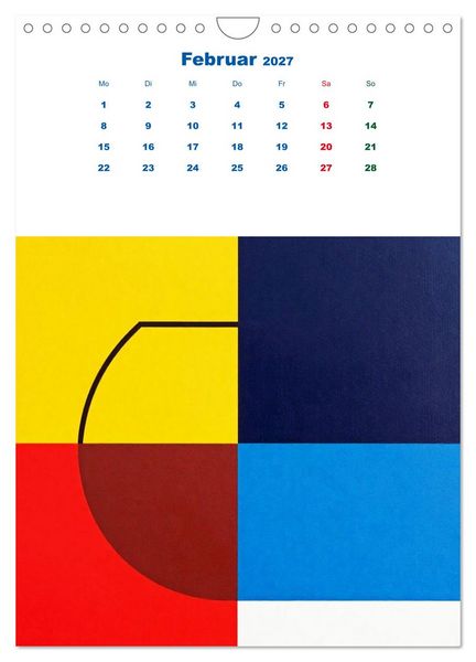 Produktbild: Minimal Art - Die Kunst des Weglassens + Farbfl&auml;chenmalerei - Reduktion als Ausdruck (Wandkalender 2027 DIN A4 hoch), CALVENDO Monatskalender