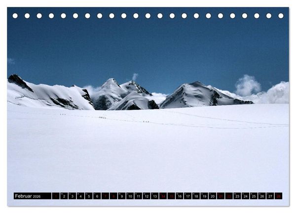 Produktbild: Monte Rosa Classic - Die klassische Tour um das Monte Rosa Massiv (Tischkalender 2026 DIN A5 quer), CALVENDO Monatskalender
