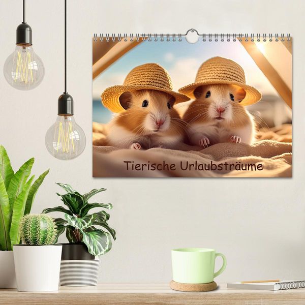 Produktbild: Tierische Urlaubstr&auml;ume (Wandkalender 2026 DIN A4 quer), CALVENDO Monatskalender