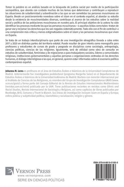 Produktbild: Tomar la palabra. Islamofobia y participaci&oacute;n pol&iacute;tica despu&eacute;s del 15-M