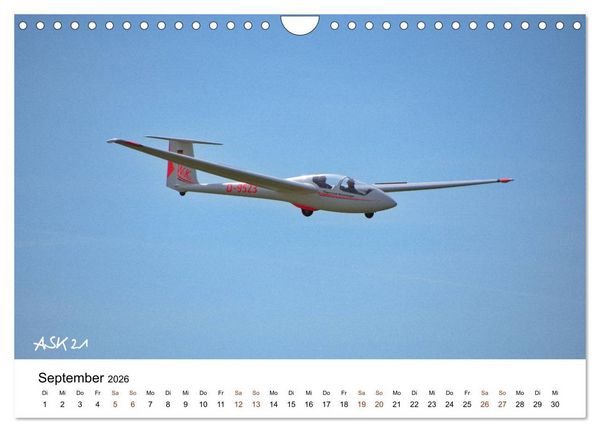 Produktbild: Faszination Kunst- und Segelflug (Wandkalender 2026 DIN A4 quer), CALVENDO Monatskalender