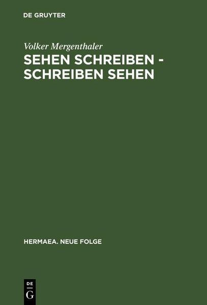 Produktbild: Sehen schreiben - Schreiben sehen