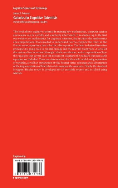 Produktbild: Calculus for Cognitive Scientists