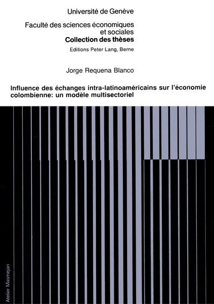 Produktbild: Influence des &eacute;changes intra-latinoam&eacute;ricains sur l'&eacute;conomie colombienne