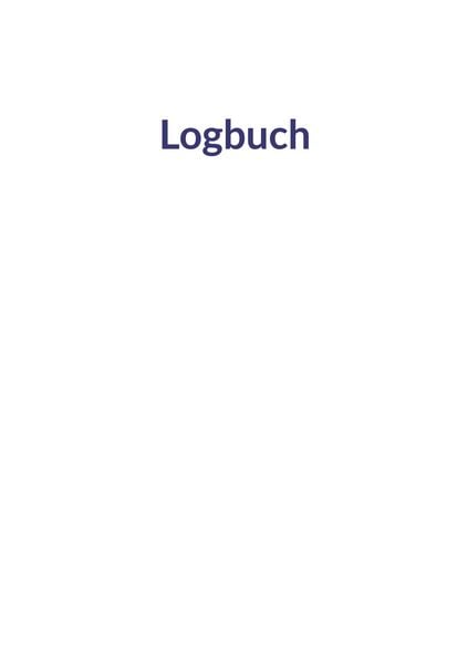 Produktbild: Logbuch